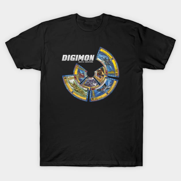 Digimon - Digital Monster Cards T-Shirt by OfficeBros